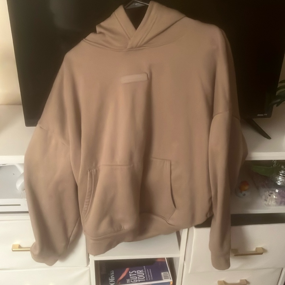 Brown essentials hoodie